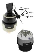 FLAMAR JAP-675 - CONMUTADOR ENC.12/24V 4 POS. JCB/NEW H./CASE