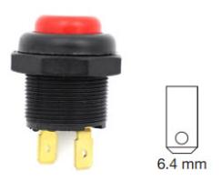 FLAMAR 70468055 - PULSADOR ROJO PLASTICO TERMINAL OFF-ON