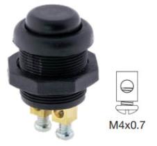 FLAMAR 70468060 - PULSADOR NEGRO PLASTICO TORNILLO OFF-ON