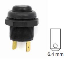FLAMAR 70468065 - PULSADOR NEGRO PLASTICO TERMINAL OFF-ON FLAMAR 70468065 - PULSADOR NEGRO PLASTICO TERMINAL OFF-ON